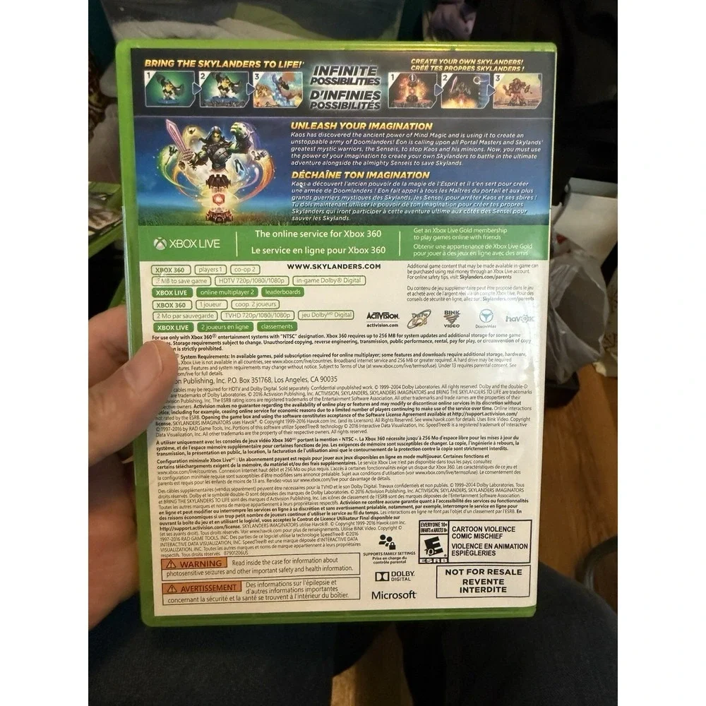 Skylanders Imaginators Game Microsoft Xbox One, 2016) Good Condition,no Manual